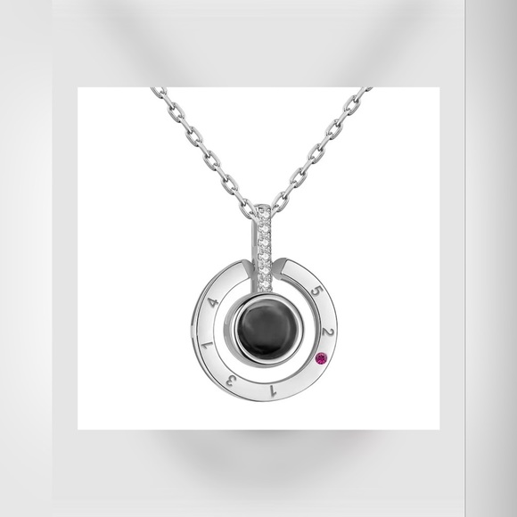 100 LANGUAGE I LOVE YOU SILVER PENDANT NECKLACE - Picture 7 of 7